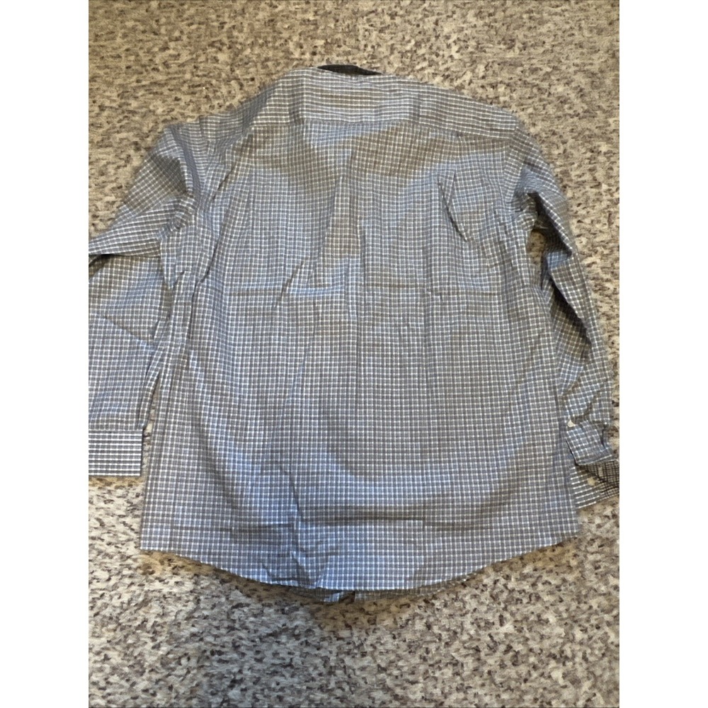 Jos. A. Bank Reserve 100% Egyptian Cotton Tailored Fit Dress Shirt Men Sz L 17 - Picture 8 of 11